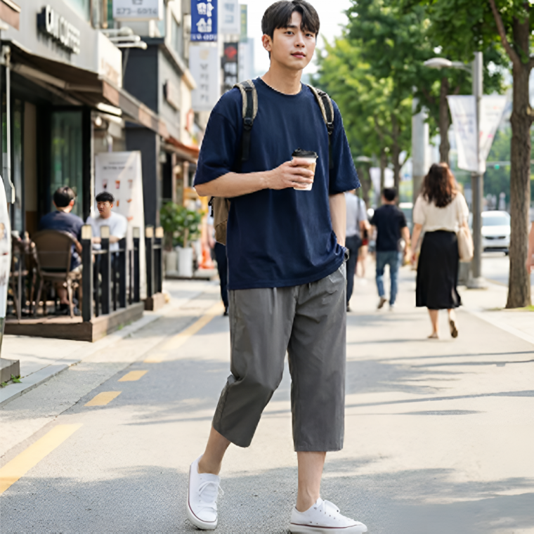 남자 러닝 산책 배달 쿨링 7부 아이스 반바지