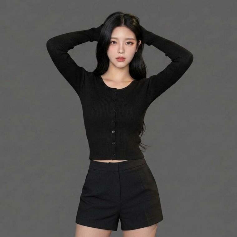 여자 여성 하이웨이스트 스판 와이드 여름 키작녀 반바지