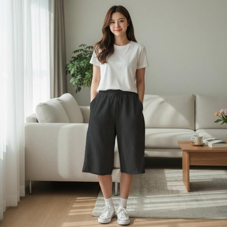 노텔리아 벌룬 컷팅 6부 반바지