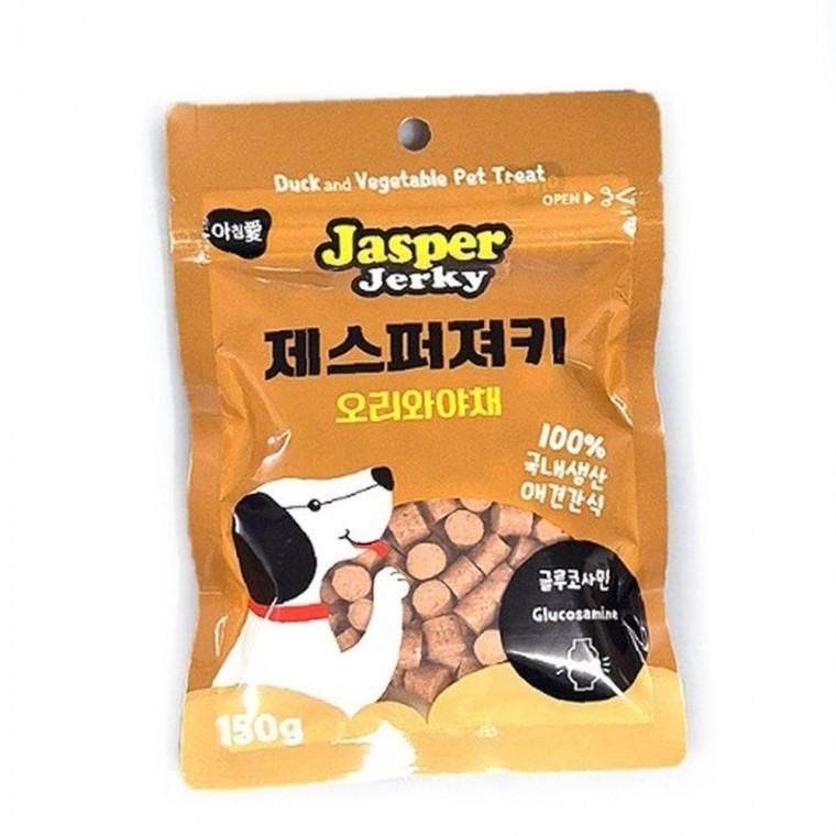 아침애 한입형 제스퍼져키 오리와 야채 150g 강아지 한입 간식