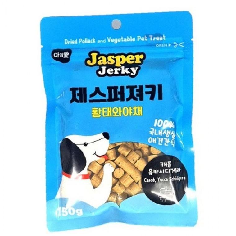 아침애 기호성좋은 제스퍼져키 황태와 야채 150g 강아지 한입 간식