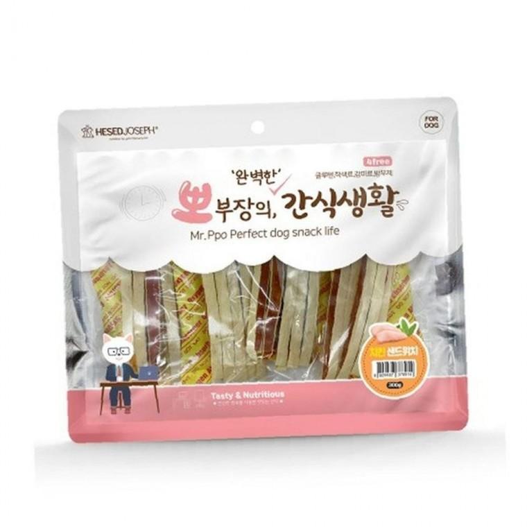 뽀부장의 균형있는 간식생활 치킨 샌드위치 300g 1P 강아지 간식
