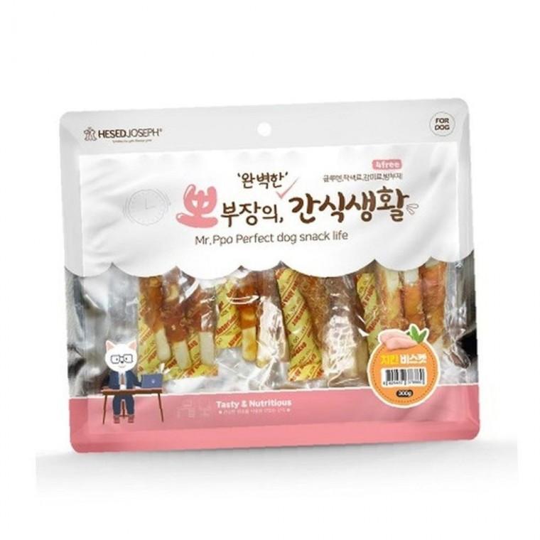 뽀부장의 정성담은 간식생활 치킨 비스켓 300g 1P 강아지 간식