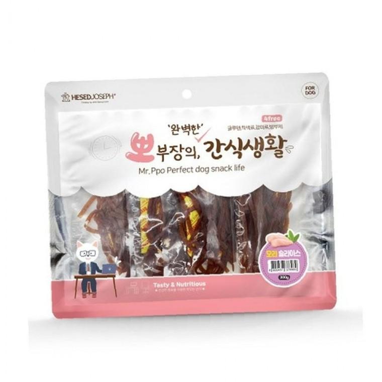 뽀부장의 기호성좋은 간식생활 오리슬라이스 300g 1P 강아지 간식