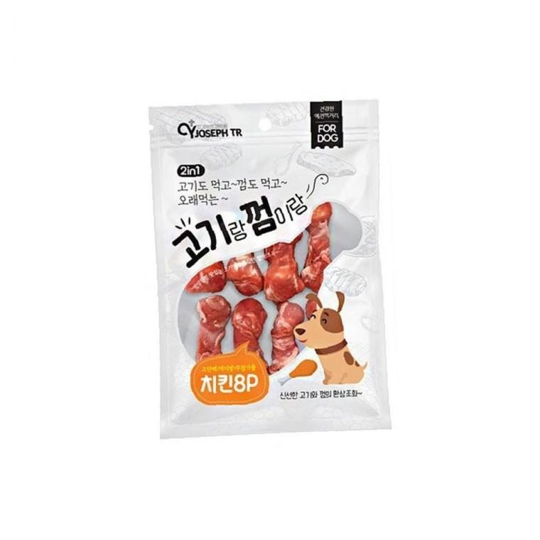 고기랑 든든한 껌이랑 치킨 8P 어린 강아지 노령견 간식