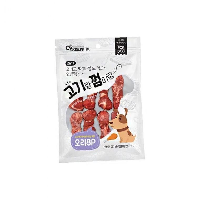 고기랑 기호성좋은 껌이랑 오리 8P 어린 강아지 노령견 간식