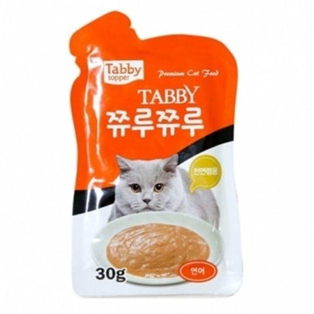 12개 고양이 간식 츄르 츄잉 파우치 쮸루 연어 30g 강아지 대용량 강아지껌 개껌