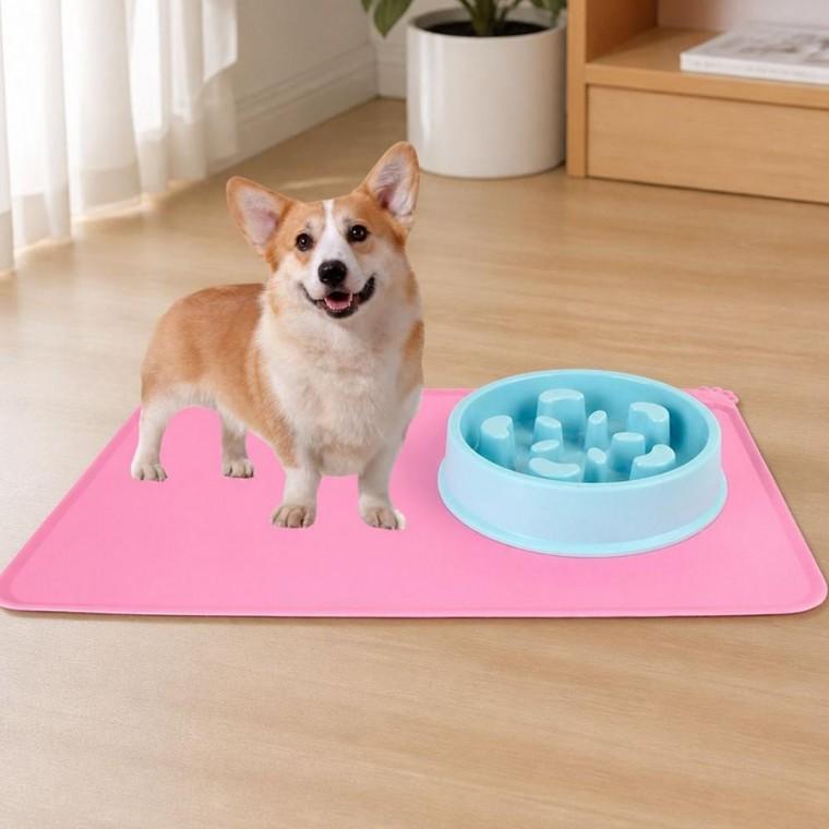 강아지 고양이 식기 미끄럼방지 패드 반려동물 밥그릇 매트