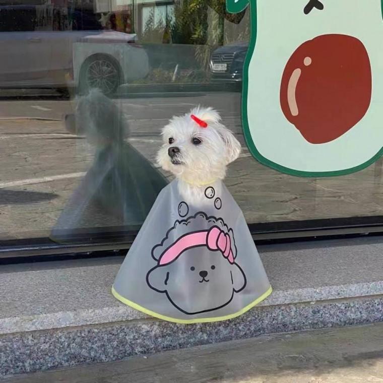 커트보 반려 동물 고양이 케이프 턱받이 강아지 세안보 미용 용품 애견 용품샵 푸들 가운