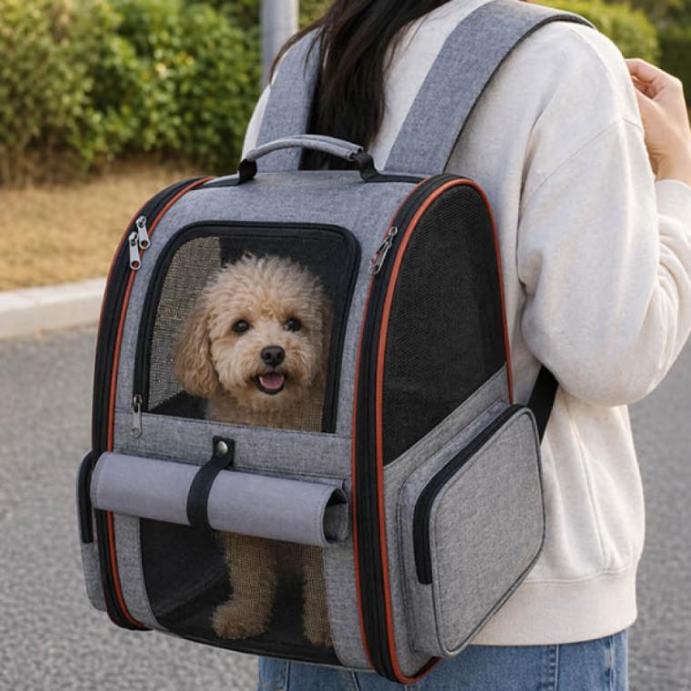 외출백팩 이동캐리어 확장 강아지 고양이 기능