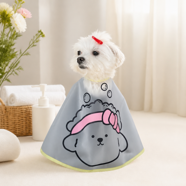 반려견 강아지 미용보 펫 세안보 고양이 목욕 커트 앞치마 케이프