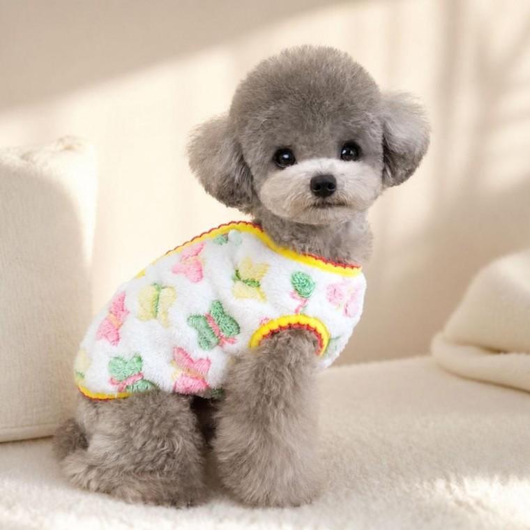 강아지 잠옷 반려견 조끼 실내복 펫웨어 고양이 홈웨어 옷
