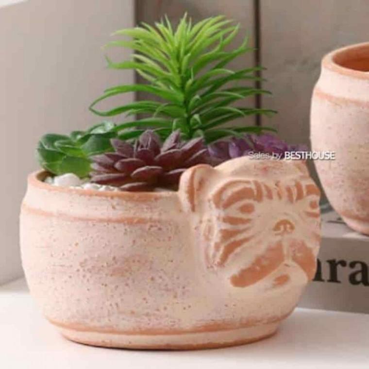 테라코타화분 도자기화분 엔틱토분 토분 강아지 16x10
