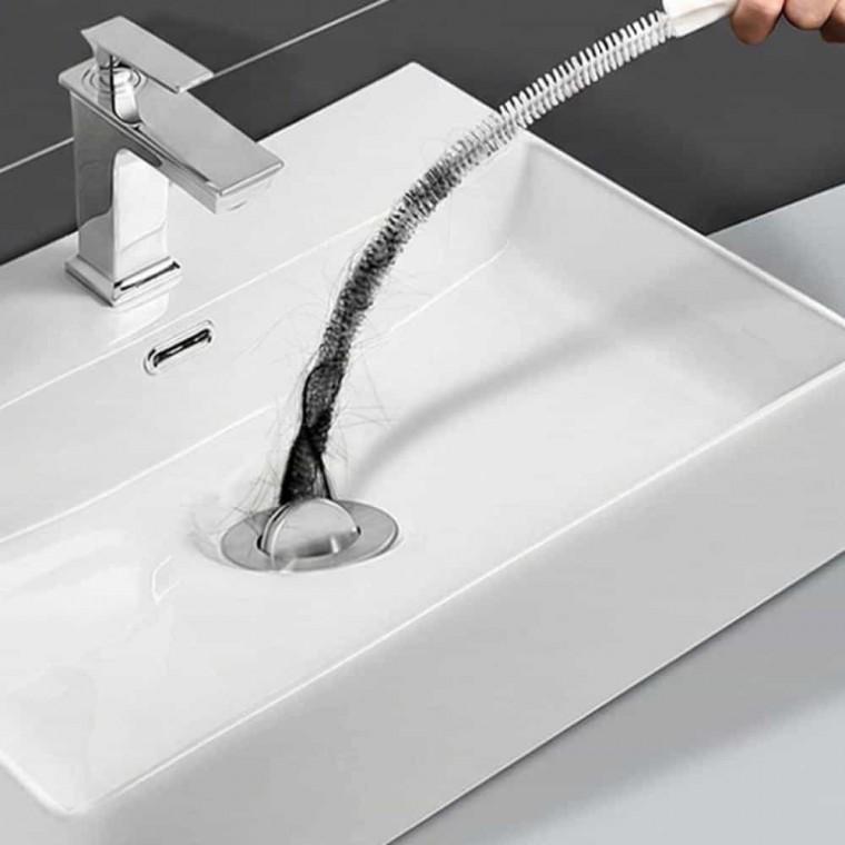 배수구 머리카락 청소솔 60cm 화장실변기청소솔 화장실바닥솔 욕실바닥청소도구