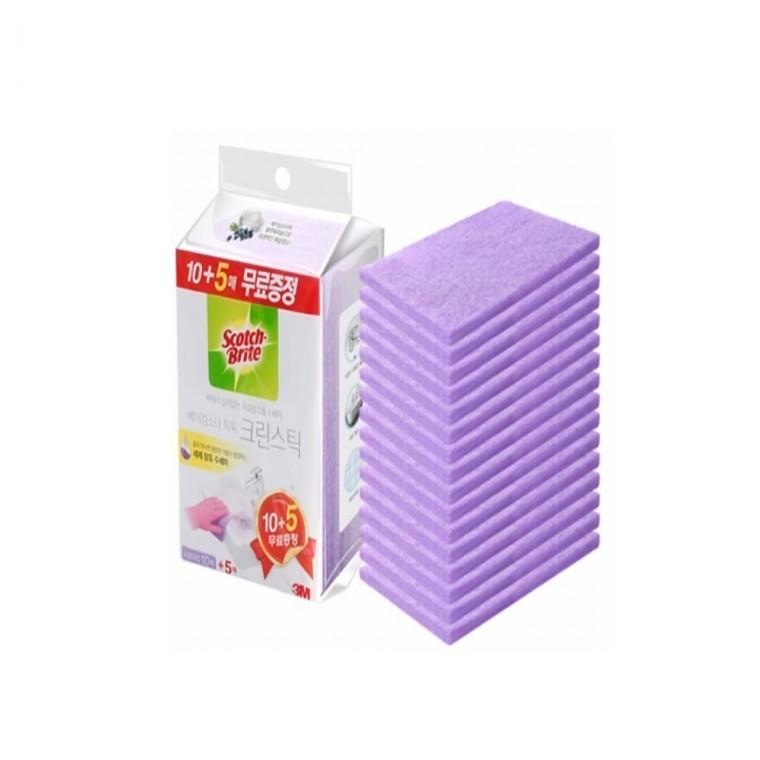 베이킹소다 크린스틱 시트타입 16매입 욕실청소솔 타일청소 변기청소솔