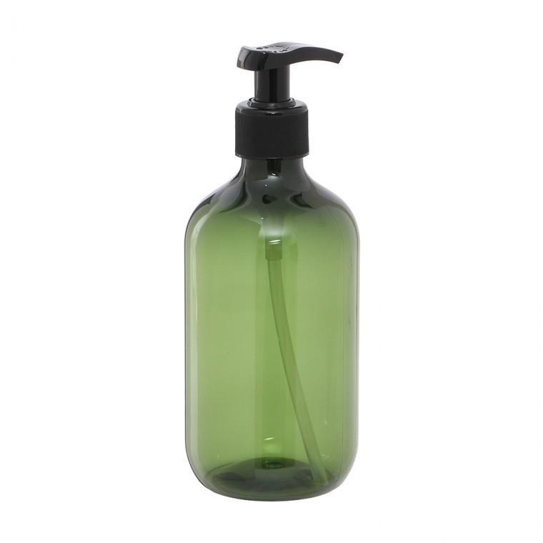 욕실 디스펜서 원통 샴푸용기 그린 500ml 리필용기