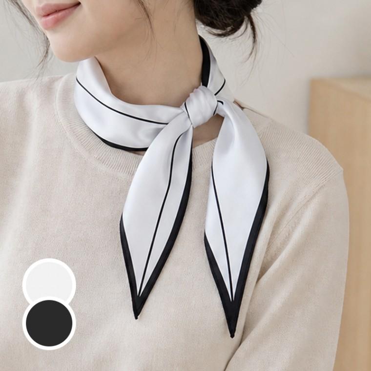 실크 여성 쁘띠 스카프 미니 모던 여자 스카프