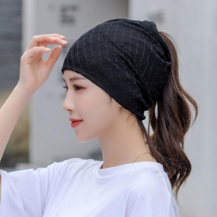로즈앤 멀티스카프 비니 2p세트 블랙 여름넥게이터 기능성스카프