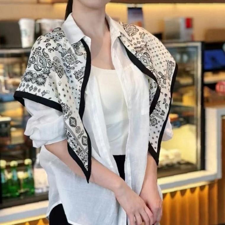 11타입 심플 고급 패턴 어부마 두건 멀티 숄 삼각스카프