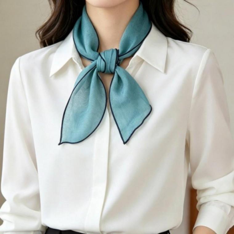 여름 미니 스카프 쁘띠 얇은 자외선 차단 목가림 머플러