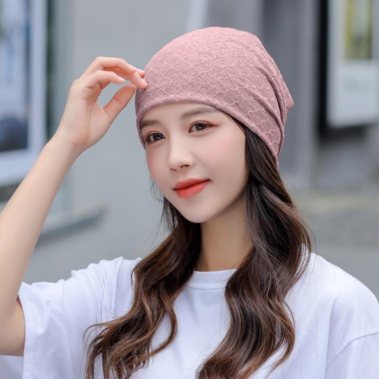 로즈앤 멀티스카프 비니 2p세트(인디핑크) 넥워머 모자 헤어밴드 헤어두건