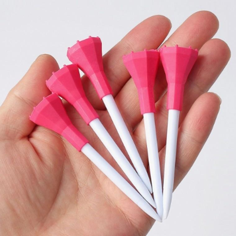 나이스샷 골프티 5개입 롱롱티 84mm 레드 플라스틱골프티 비거리티