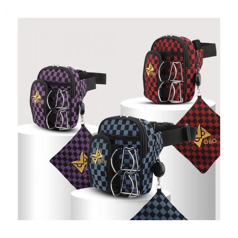 루미나D 올로 체크 파크골프 파우치 공타올 공홀더 포함
