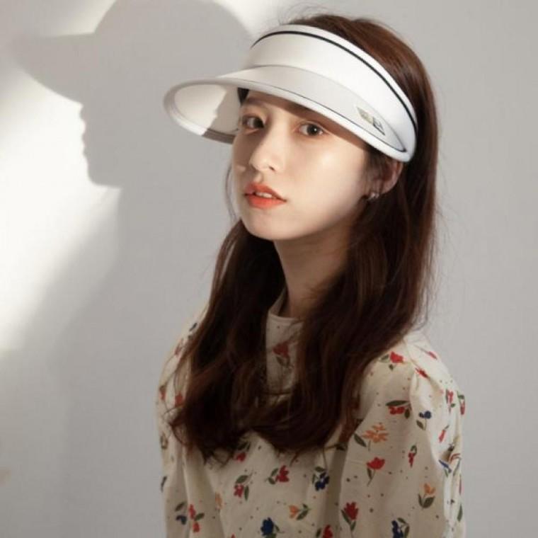 여성골프바이저모자 자외선차단모자 썬캡 햇빛 베이직