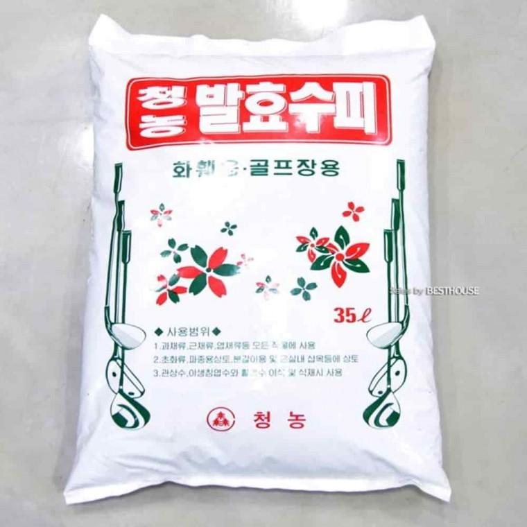 화단흙 식물흙 텃밭흙 발효수피 35L 화훼 골프장용