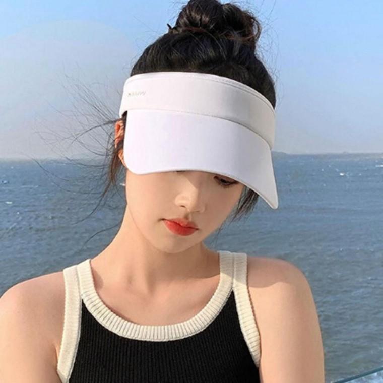 남녀 시원한 부드러운 쿨링 여름 선캡 1P 햇빛 가림 골프 테니스 모자 밴딩
