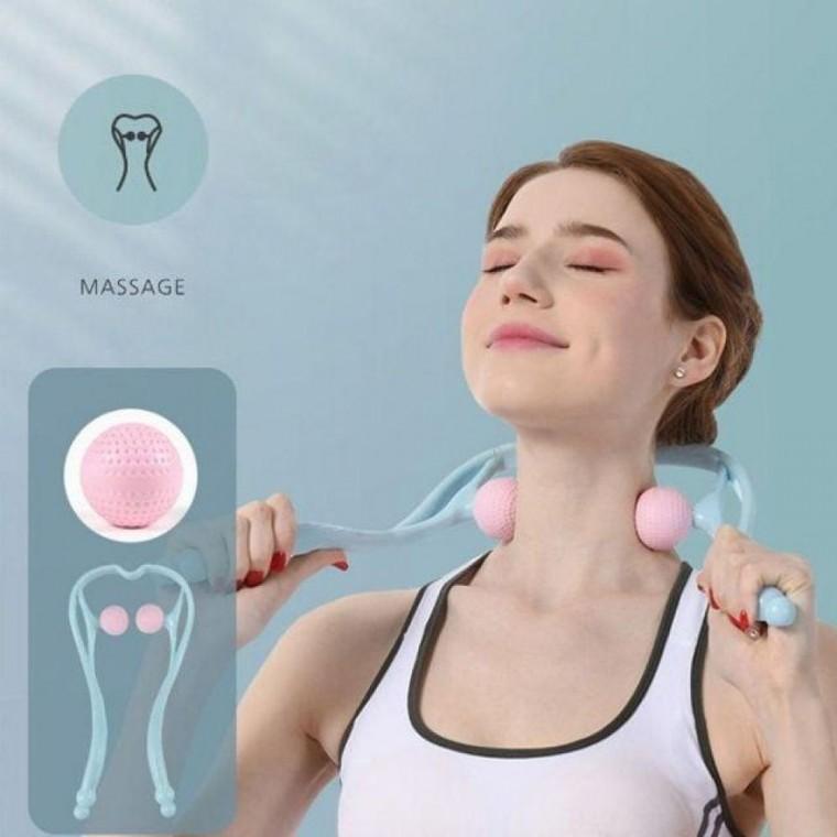 수동 골프공 목 마사지기 승모근 목근육 뭉친어깨