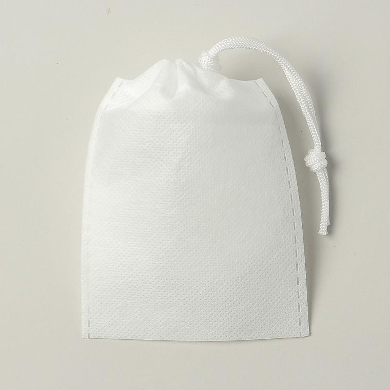 한쪽 스트링 부직포 파우치 50p세트(9x12cm) (화이트) 부직포포장파우치 부직포더스트백 부직포가방