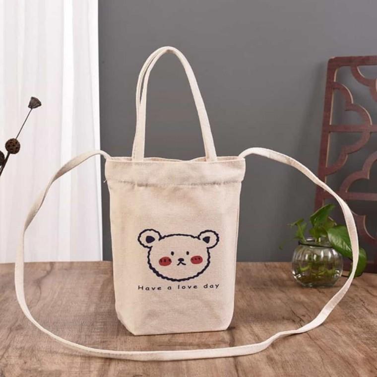 텀블러파우치 천가방 캔버스백 보틀파우치
