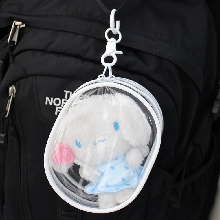 인형 파우치 미니 투명 PVC 파우치백 원형