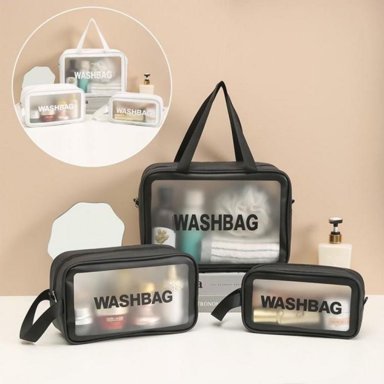 2개 다용도 워시백 ELG059 니삭스 소품 여성 pouch 파우치 투명 패션잡화 파우치 동전 백 세면백 신발