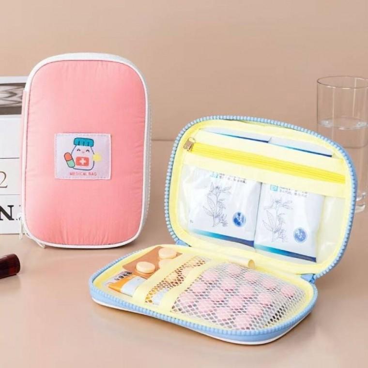 휴대용 구급 약 보관 파우치 여행용 수납 케이스 포켓 휴대용구급약보관파우치
