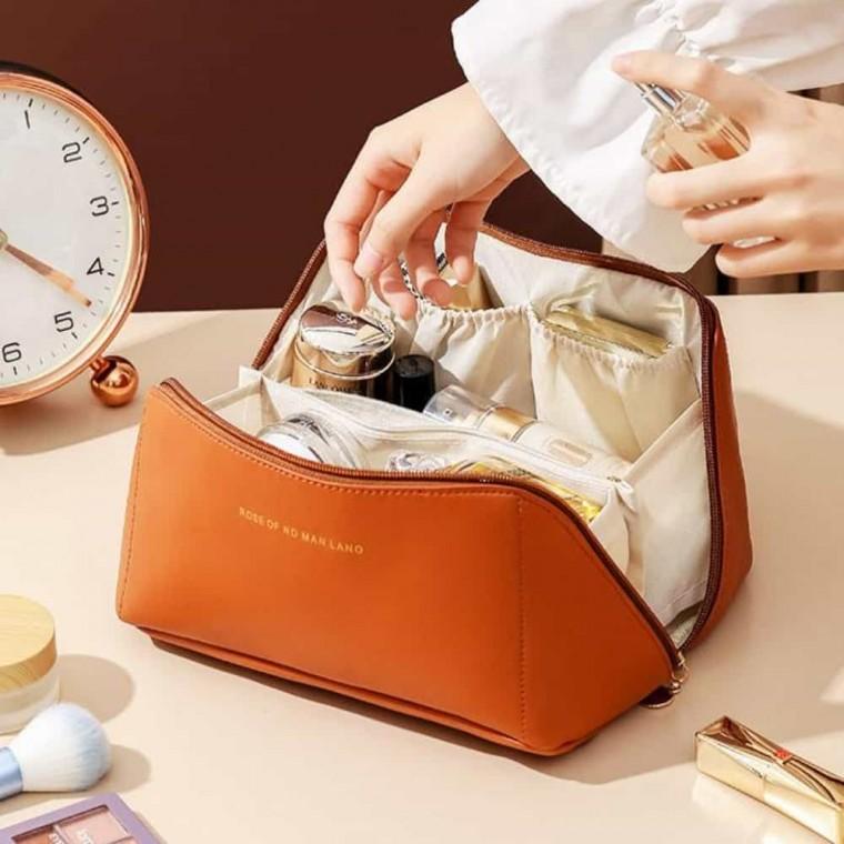 가죽 화장품가방 레더파우치 메이크업파우치