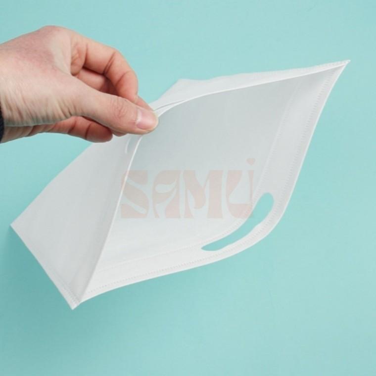 부직포 파우치 40x50cm 화이트 기프트백 고급스런파우치
