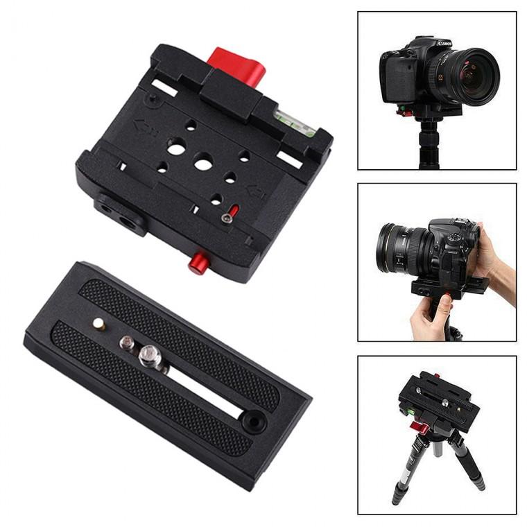 DSLR 카메라 플레이트 슬라이딩 레일 안정기 수평계