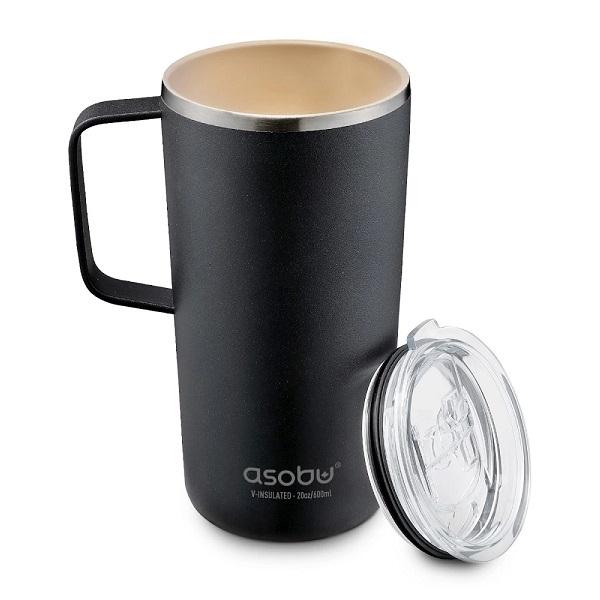 텀블러 아소부 보온보냉 머그 600ml - 블랙