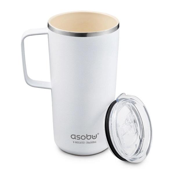 텀블러 아소부 보온보냉 머그 600ml - 화이트