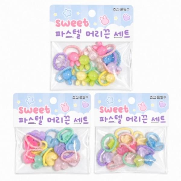 스윗파스텔머리끈세트 [랜덤]