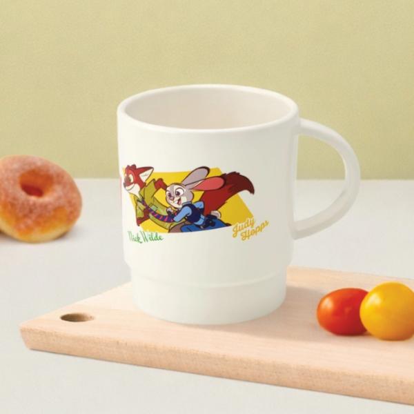 주토피아 스태킹 손잡이 컵 340ML