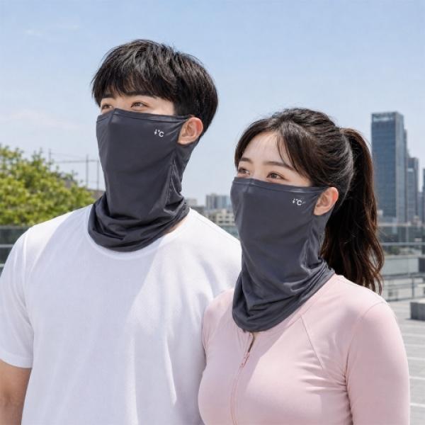 귀걸이형 마스크 냉감 페이스커버 등산 골프 얼굴 목 햇빛가리개 자외선차단