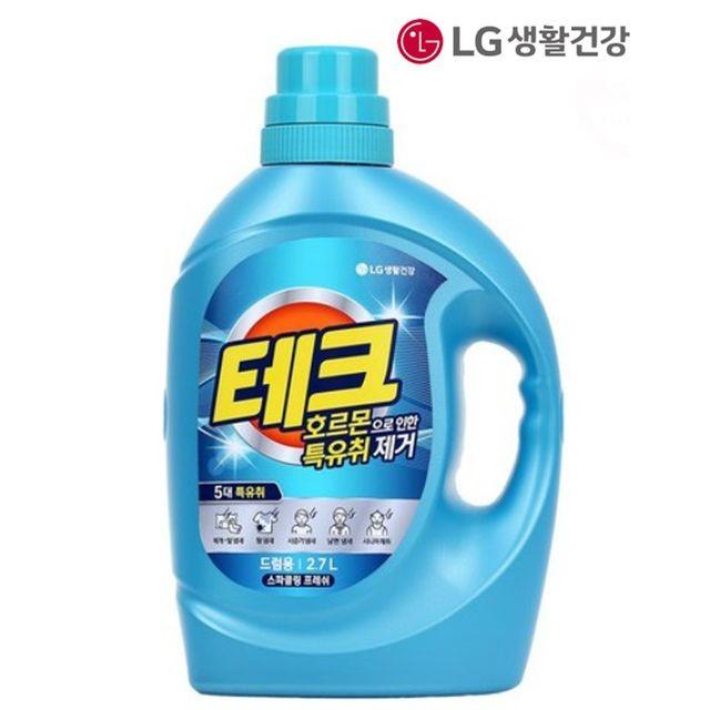 테크 특유취제거 액체세제 드럼용 2.7L 액체세제