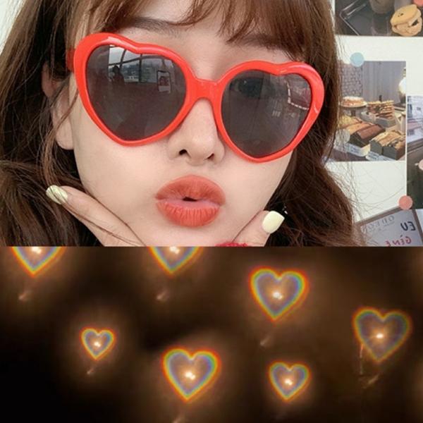 특이한 불빛이 인싸템 하트로 안경 썬글라스 하트선글라스 하트 신기한 보이는