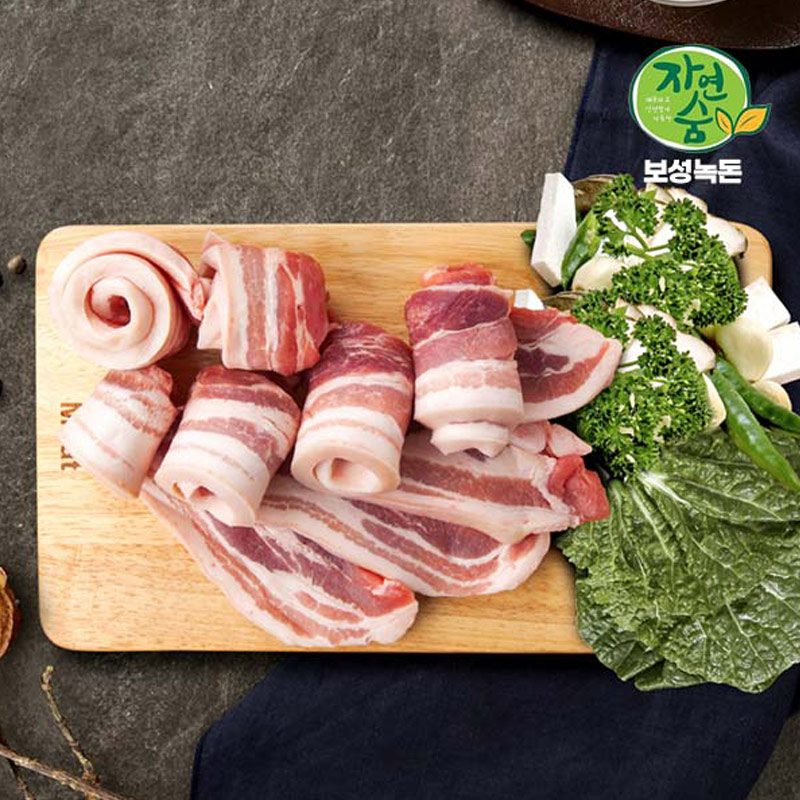 [보성녹돈_새담] 녹차먹인 돼지 삼겹살/목살 400g 골라담기