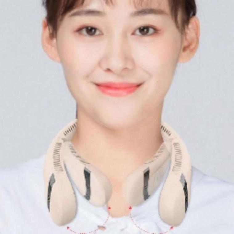 선풍기 무소음 냉각 목걸이선풍기 핸디 쿨링패치 손 휴대용선풍기 목걸이 탁상용 휴대용