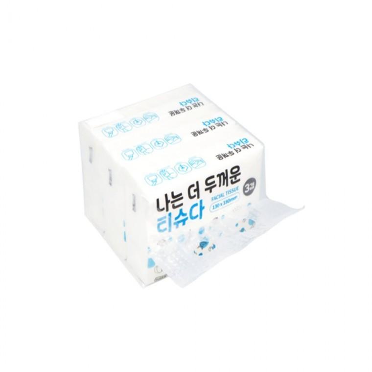 휴대용티슈 70매 3P 차량용휴지 포켓티슈 여행용화장지