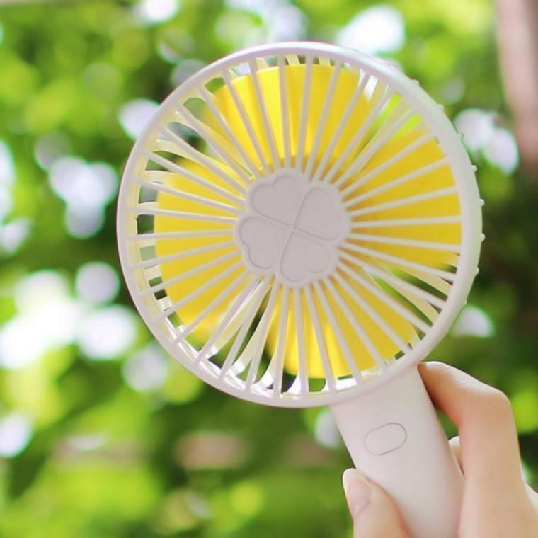 안전한 저소음 대용량 휴대용 무선 핸디선풍기 클로버